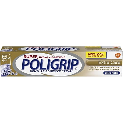 PoliGrip Adhesivo para dentaduras postizas, 2.2 onzas (paquete de 1)