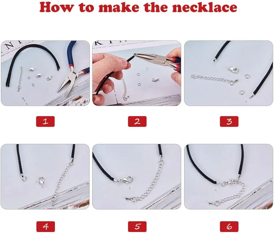Image of Fold Over Crimp Cord Ends Jewelry Making Necklace Bracelet Anklet DIY Craft Supplies Gold 10 mm 380 Pieces