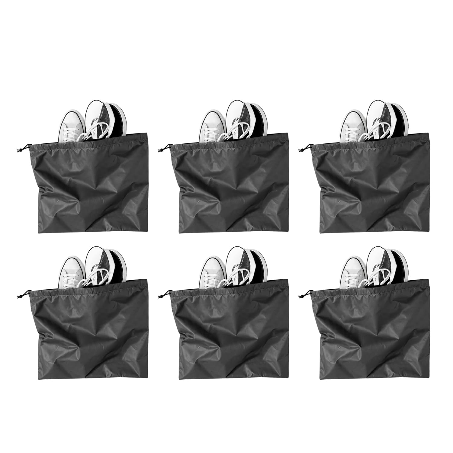 Shoe Bag for Travel Bag for Man & Women Shoe Cover Storage at Home Gym Reusable Travelling Accessories Organizer Pouch Travel Essentials Footwear Bags for Travelling (Pack of 6) GRF359-picture-24