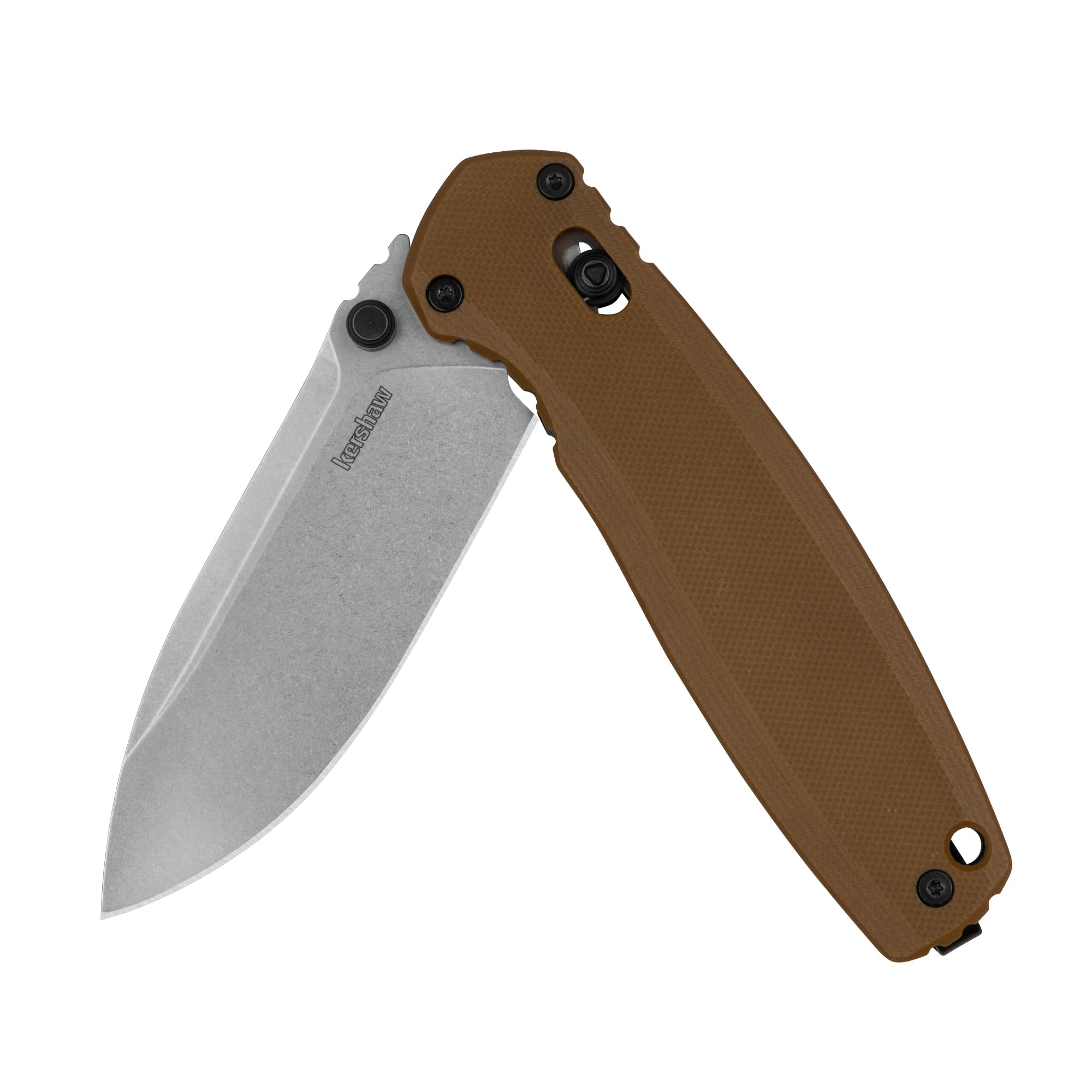 Kershaw Broadside Pocket Knife, Brown