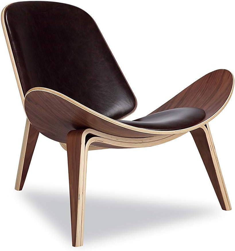 Replica Hans Wegner Shell Chair Walnut Black