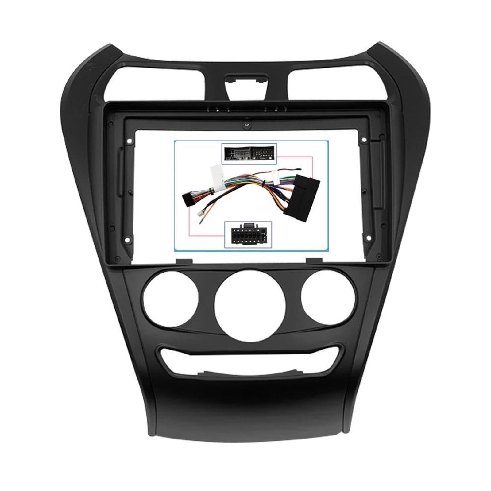 Générique Cadre de façade d'autoradio Adaptateur Fascia Cadre Voiture Kit Panneau Montage Radio Grand Écran Android pour Hyundai pour EON 2012–2017 9 Pouces Panneau D’autoradio | Frame set