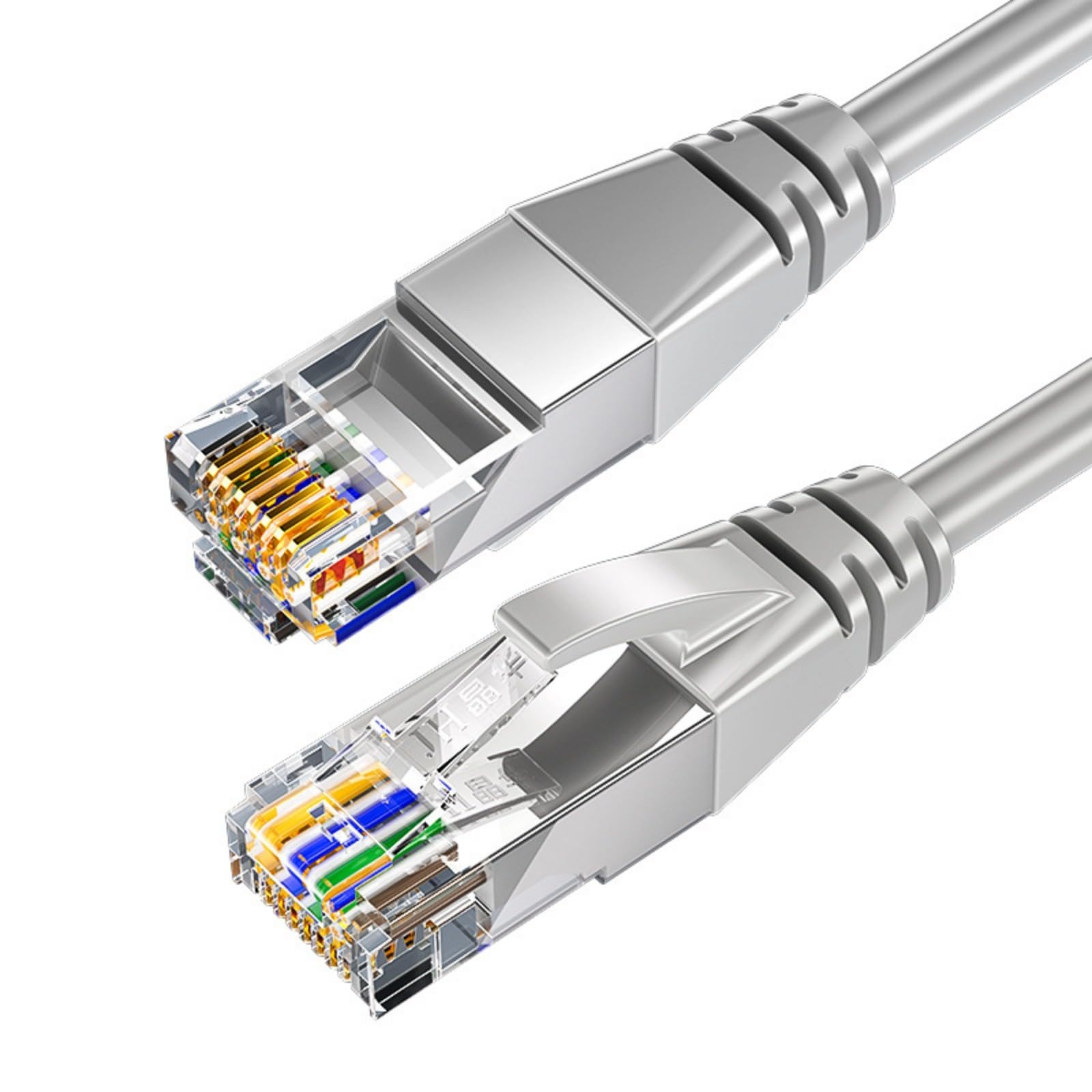 Xjdzineq RJ45 Cat6 Internet Cable Shielded Internet for Modem and Gaming RJ45Connector for Electronic Device Ethernet