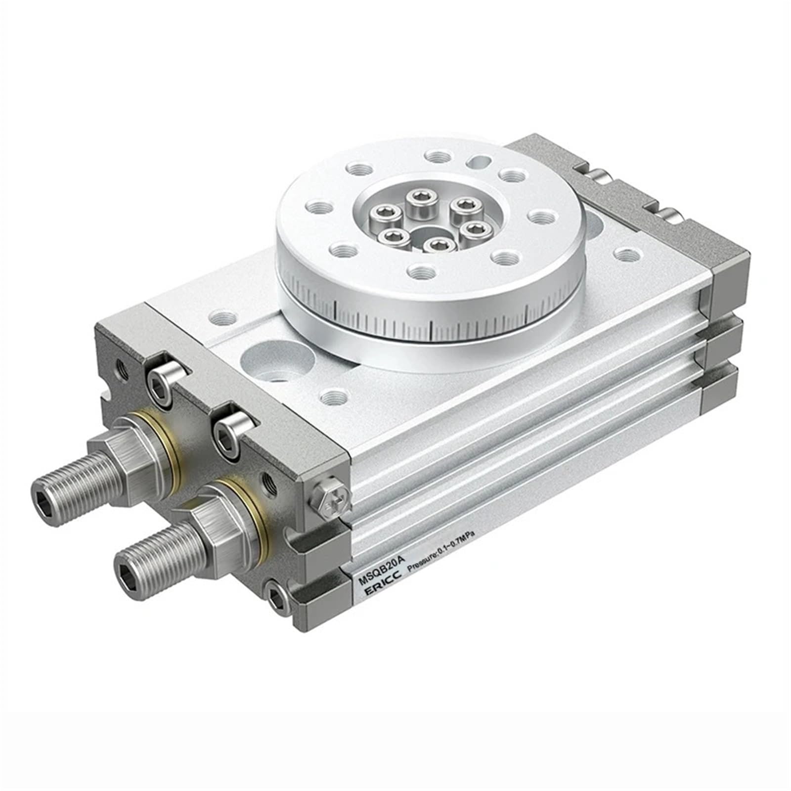 Cilindro neumático rotativo MSQB, cilindro ajustable rotativo de 0 a 190 grados, MSQB10A, MSQB20A, MSQB30A, MSQB50A, MSQB20R, MSQB30R | Cylinder(MSQB50A)