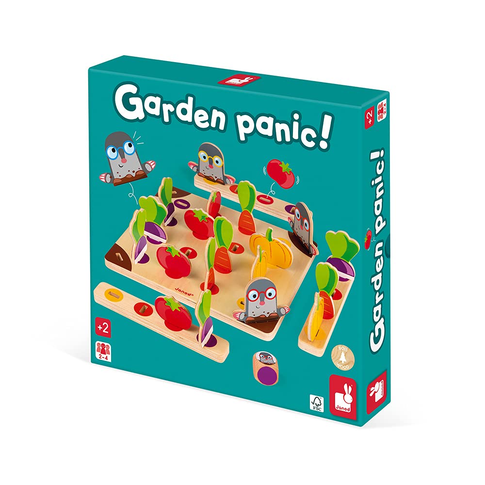 Janod - Beware of The Mole Game - Childrens Board Game - FSC - Certified Game of Skill - Ages 2 and up - J08246