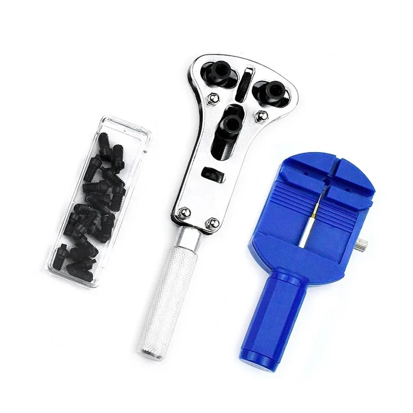 Kit de reparación de Relojes con Herramienta para pasadores de Resorte, reemplazo de batería, Kit Especial para Taller de reparación de Relojes para Quitar y reemplazar Correas de Relojes Ajustables.