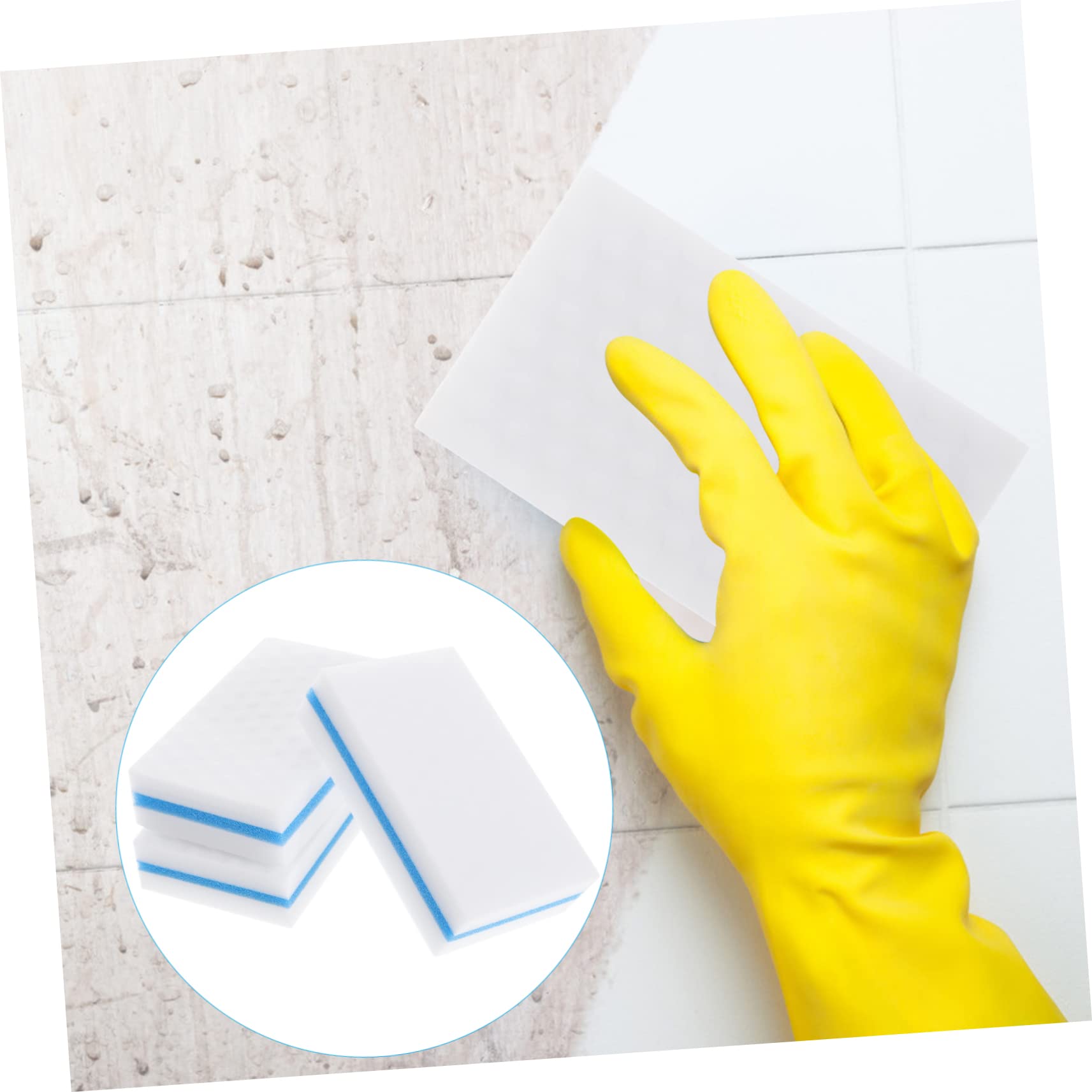 10 spugnette in schiuma per pulire piatti, griglia, lavello, scrubber per pulire i piatti