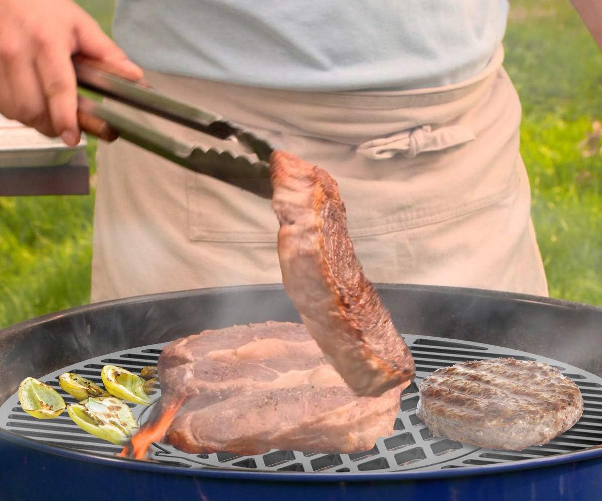 Onlyfire Griglia in ghisa per Weber Gourmet BBQ System |BBQ Accessori per 57 cm Weber Griglia a Carbone Onlyfire Griglia in ghisa per Weber Gourmet BBQ System |BBQ Accessori per 57 cm Weber Griglia a Carbone