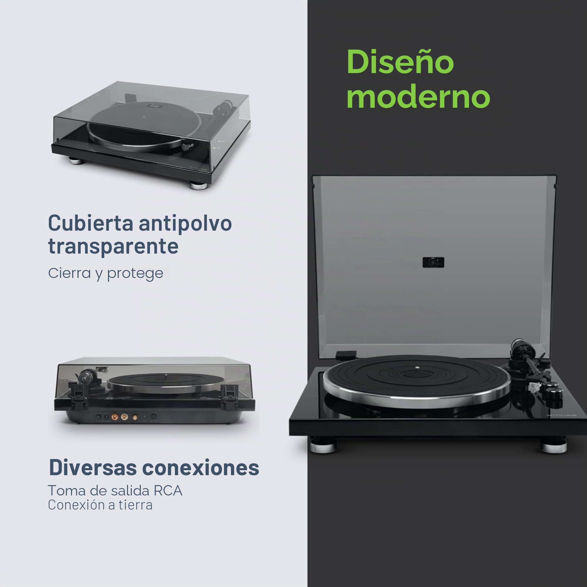 Platine vinyle Muse MT-109 BTO Noir Laqué