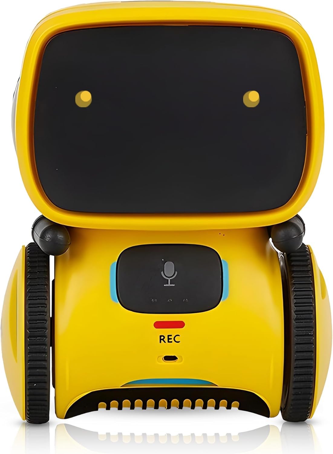SHAHNARO Kids Smart Talking Robot Toy – Yellow Interactive Voice-Control Desk Robot for Boys & Girls 3+ | Singing, Dancing, Repeating | Smart Talking Robot for Kids Gift