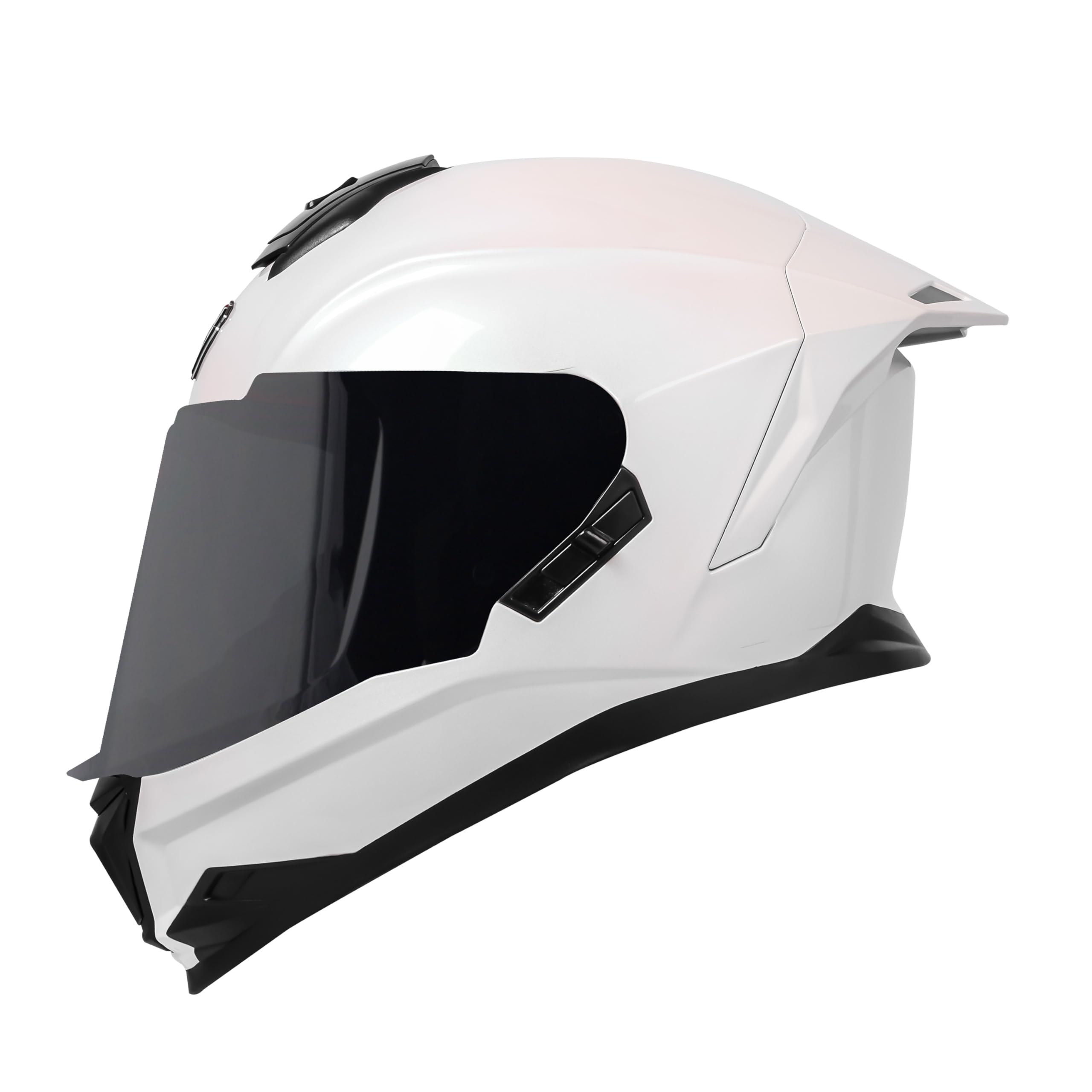Steelbird SBH-57 Fighter ISI and DOT Certified Full Face Helmet for Men and Women with Inner Chrome Sun Shield
