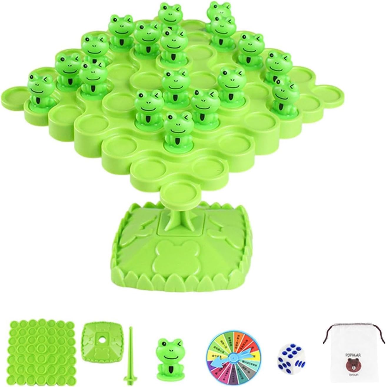 ULHYC Balanced Tree Frog | Two Player Frog Balance Board Game | Educational Children's Gift Kids Toys for Family Gathering