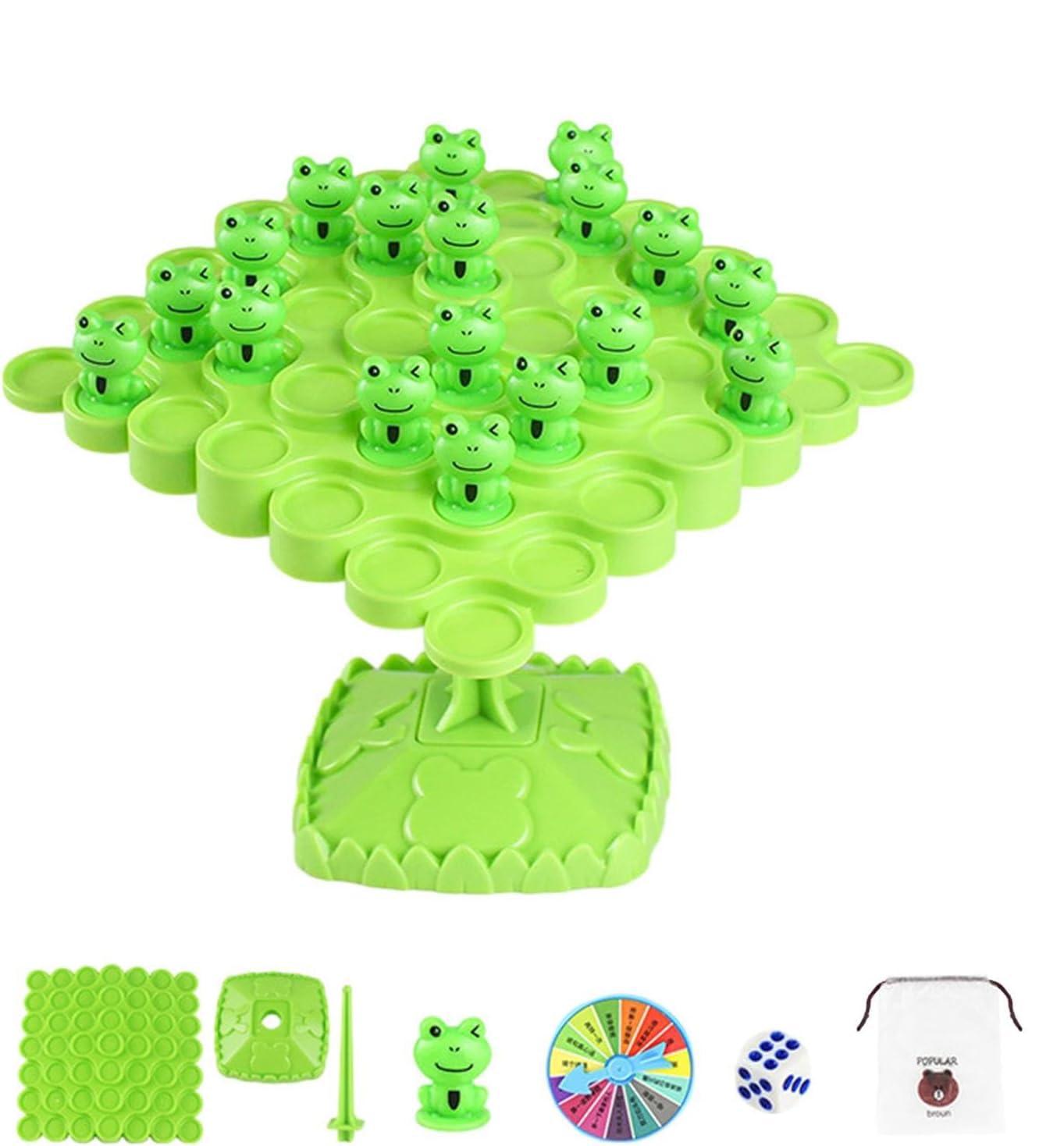 ULHYCBalanced Tree Frog | Two Player Frog Balance Board Game | Educational Children's Gift Kids Toys for Family Gathering