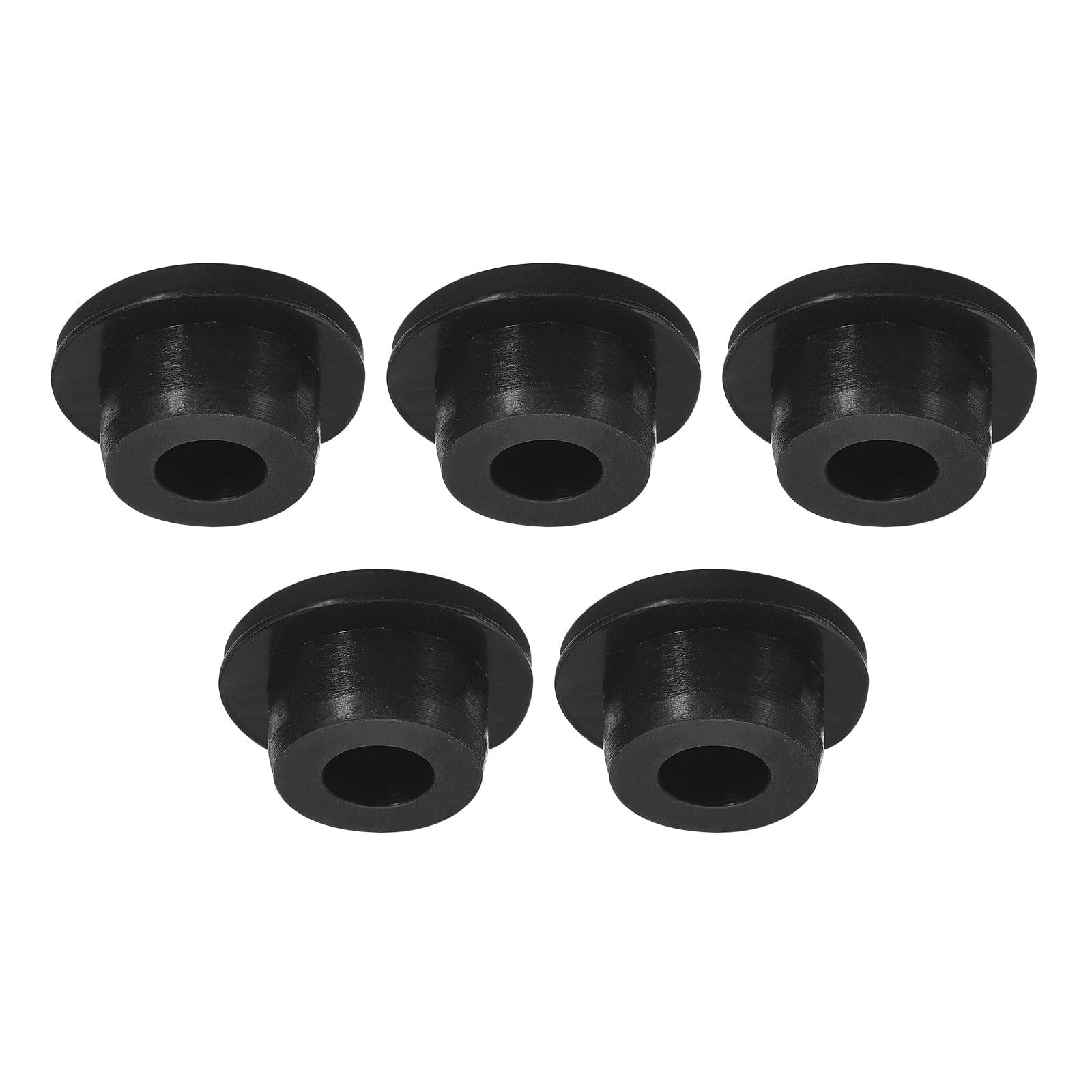 TA-VIGOR Silicone Hole Plug, Waterproof Rubber Stoppers Button Plugs, Round Bungs Hole Sealing Cover Tube Pipe End Caps for 20mm / 0.79" Holes Bottle Pipes, Black 5 pcs โ image 1