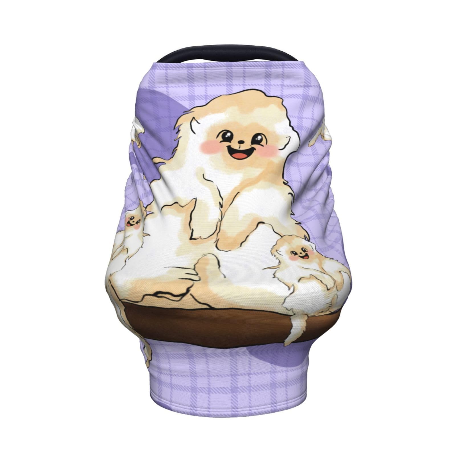 XZDHYZ Cute golden monkey Versatile full-print Stroller Chair Cover/Nursing Cover, specially designed for your baby, Black