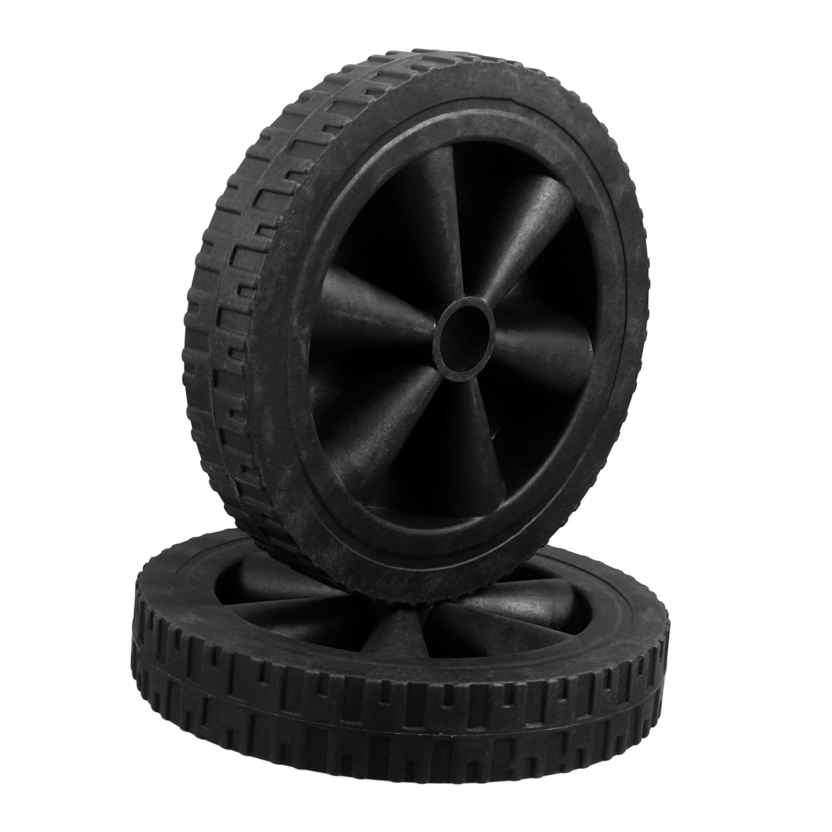 Alipis Ruote di Ricambio per Barbecue e Carrelli, 2 Pezzi, Plastica Nera, Alta Capacità di Carico, Resistenti All’usura, Installazione Facile