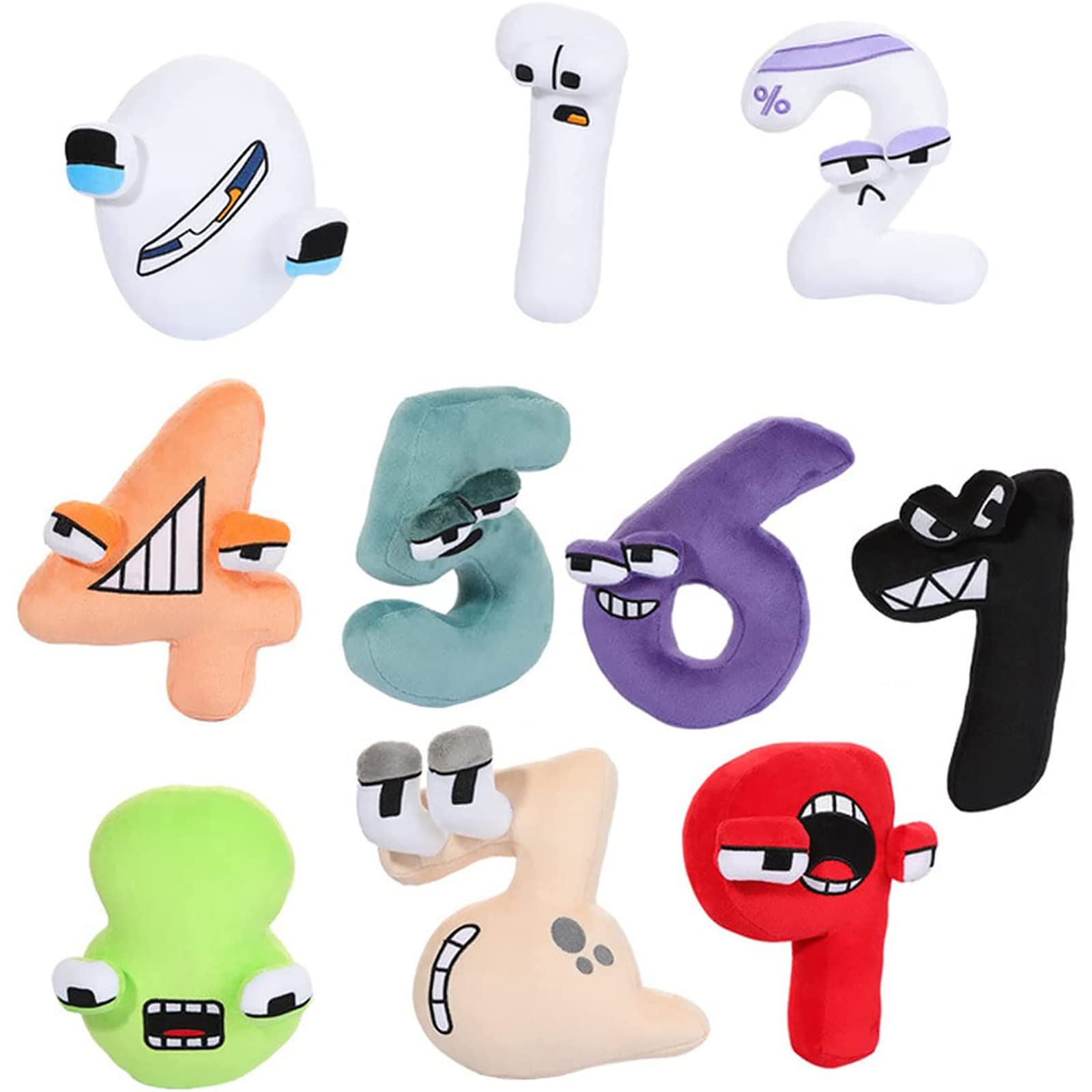 Amazon.co.jp: 7.8インチ アルファベット ロア ぬいぐるみ 数字 0～9