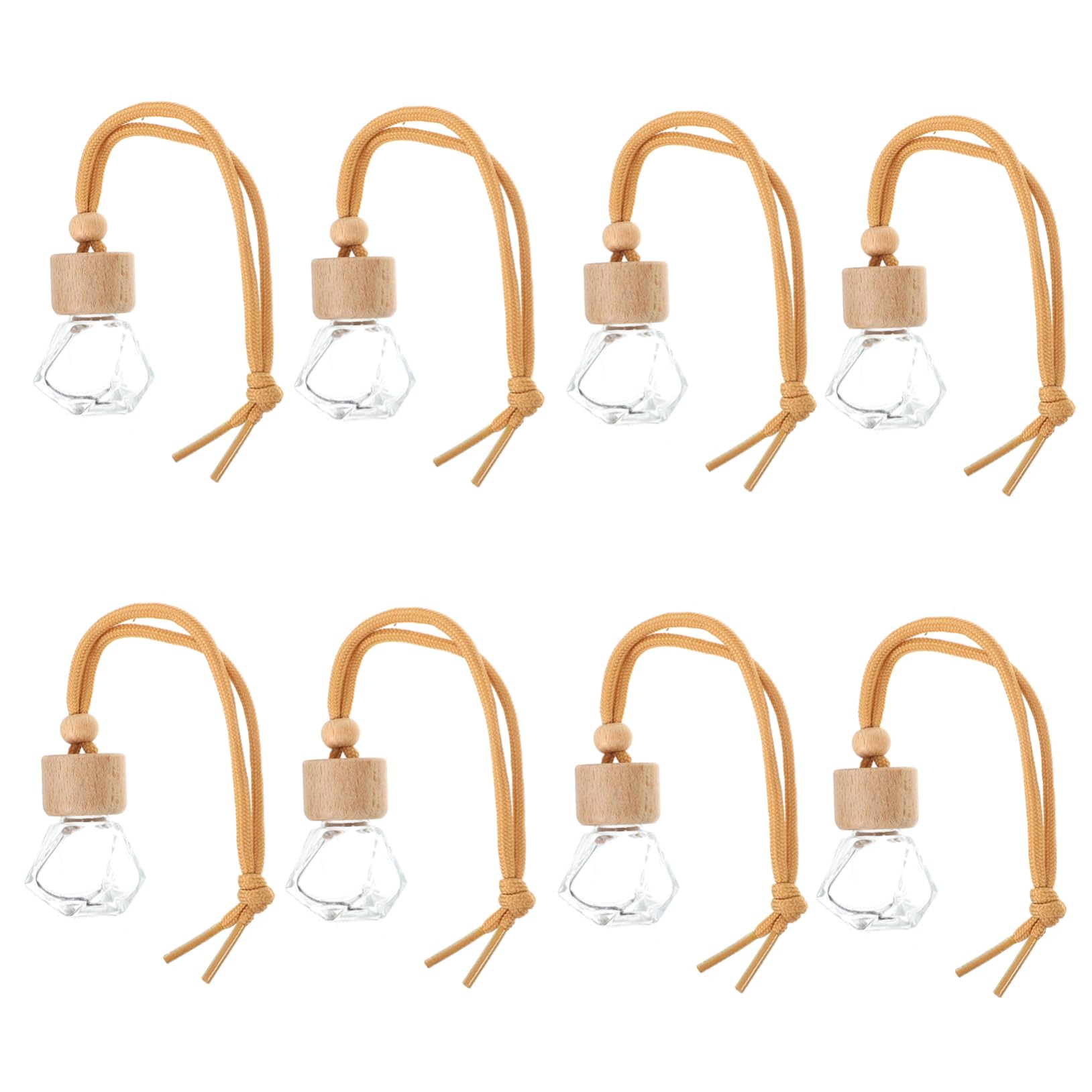 10Pcs Car Air Bottles Hanging Perfume Bottles for Essential Oils Compact Diffuser Lightweight Design for Purifying Air and Eliminating Odors