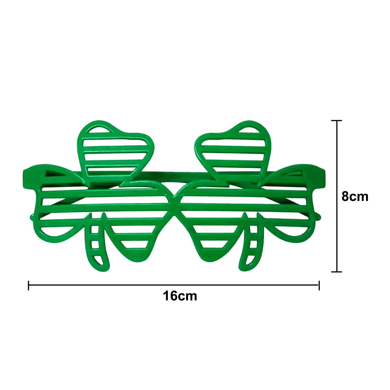 HAICN 10Pieces St Patricks Day Shamrock Glasses Green Irish Eyeglasses Leprechaun Costume Retro Prop for Men Women Party Favors Supplies - Image 2