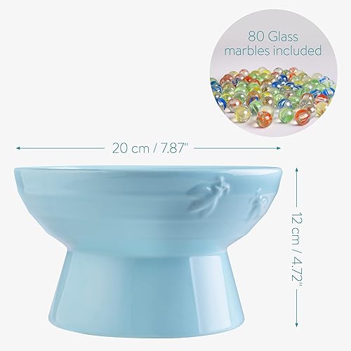 Miniatura 4 de Navaris Estación de riego de abejas, cuenco de cerámica para alimentar y regar abejas, mariposas, insectos pequeños, estación de agua decorativa