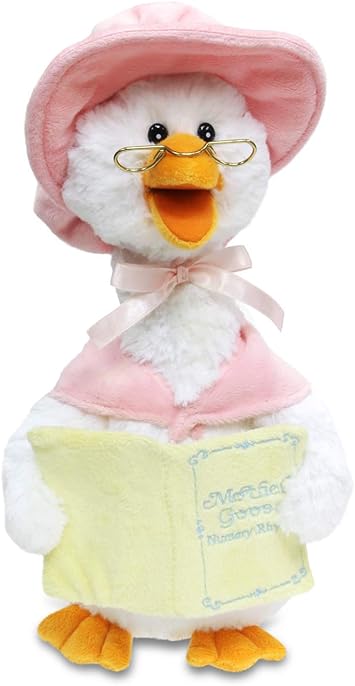 Cuddle Barn Mother Goose Animated Stuffed Animal Reads Nursery Rhymes, 14