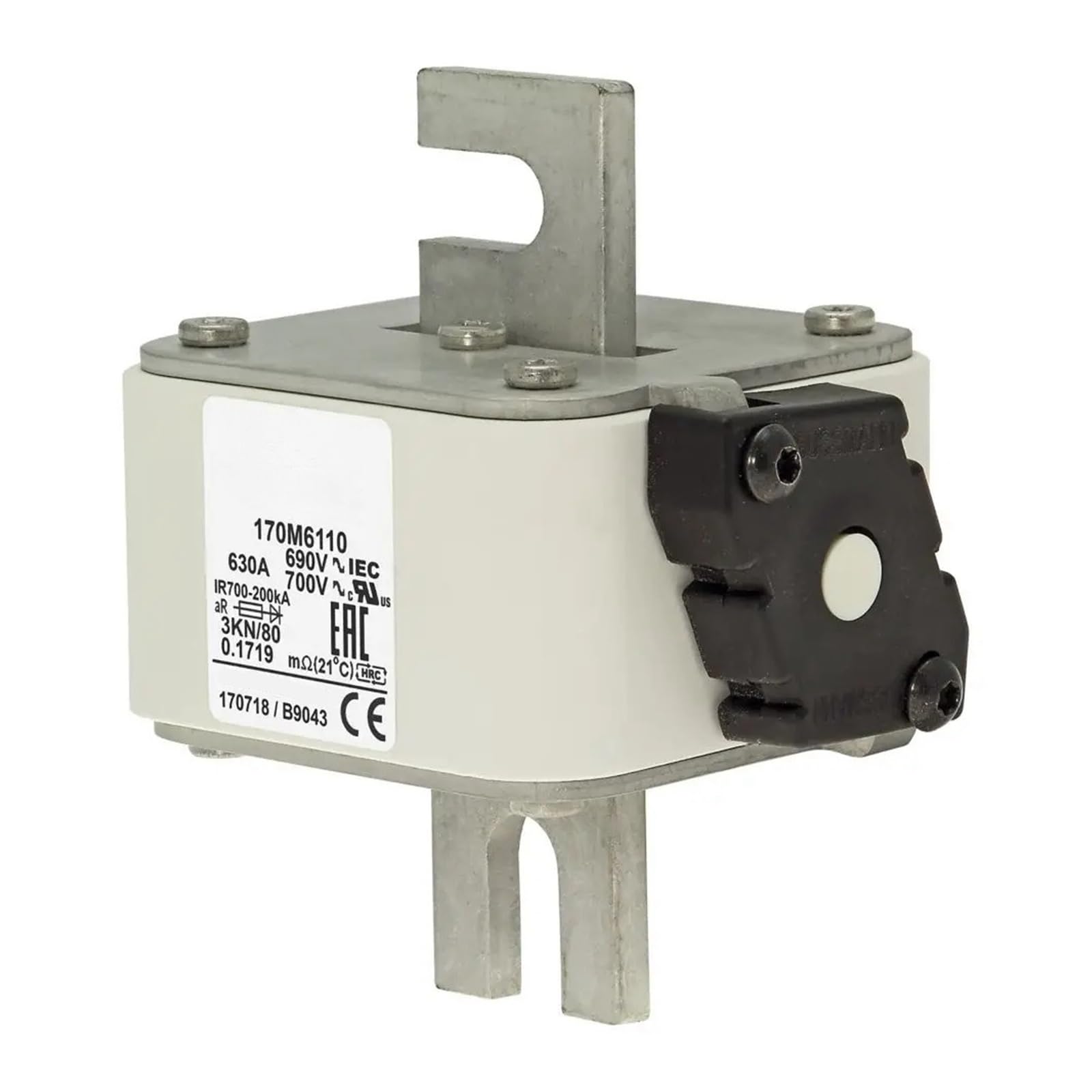 Fusible 170M6112 et cartouches ultra-rapides 170M6108 à 170M6119 pour protection industrielle