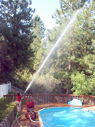 Home Firefighting Hf-S14Fc-150A-Bk Pool Fire Pump Cart System With 1.5-Inch Fire Hose And 10-30 Gpm Fog/Stream Pistol Grip Nozzle #TOP5