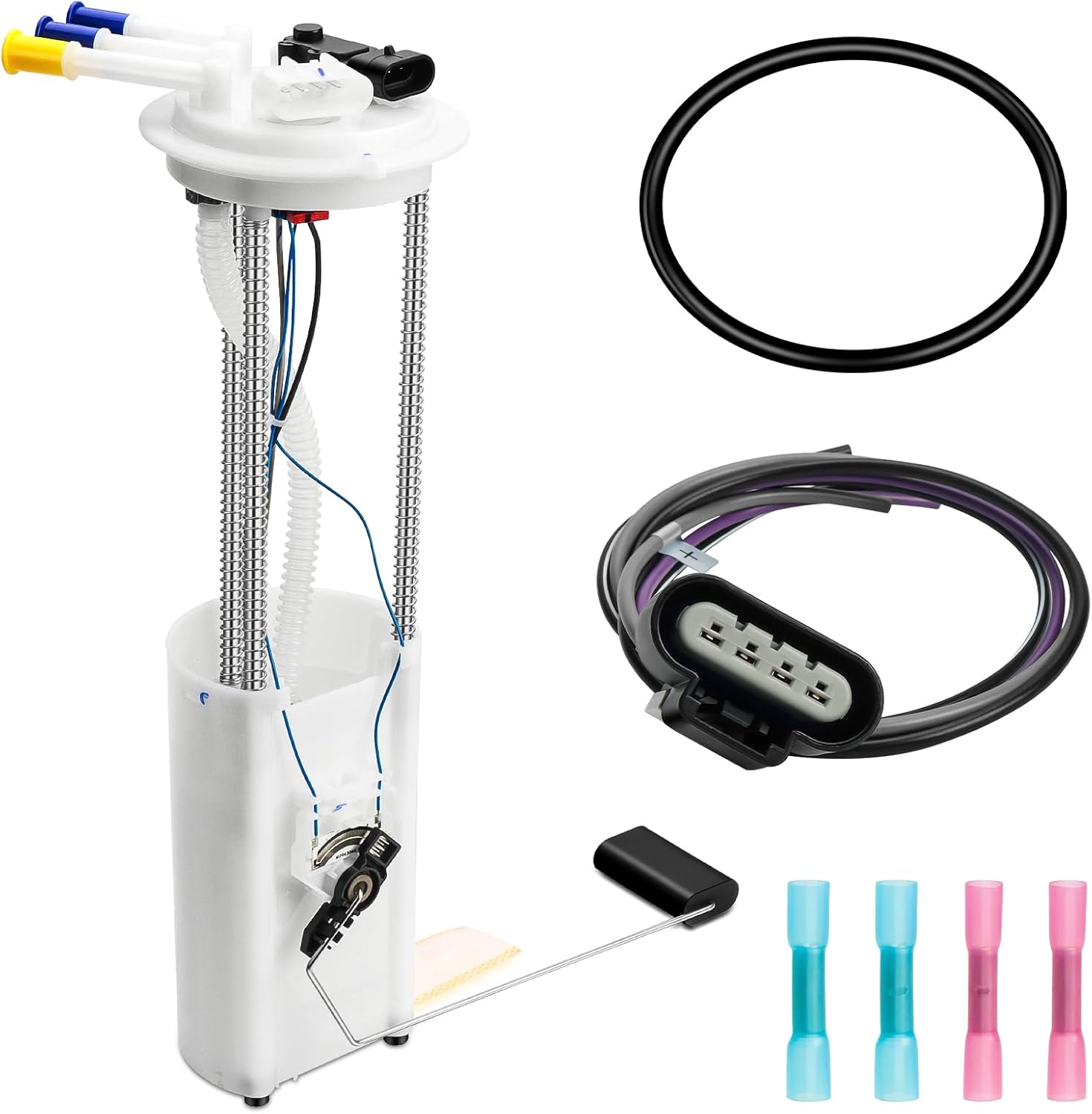 Electric Fuel Pump Assembly w/Level Sensor & Sending Unit Compatible with 1997 1998 1999 2000 Chevy S10, GMC Sonoma, Isuzu Hombre (2.2L L4), Replaces E3943M