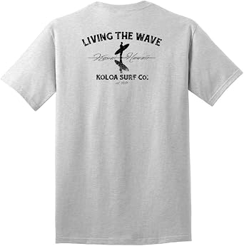 Koloa Surf Mens Surfer on the Beach Logo Heavyweight Tee Reg, Big and Tall