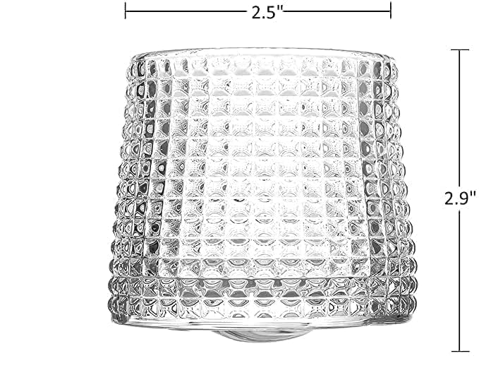 Image of Spinning Whiskey Glass with Hemispherical Base - Set of 4, 170ml Elegant Crystal Barware Gift (4, Rotating Dot)
