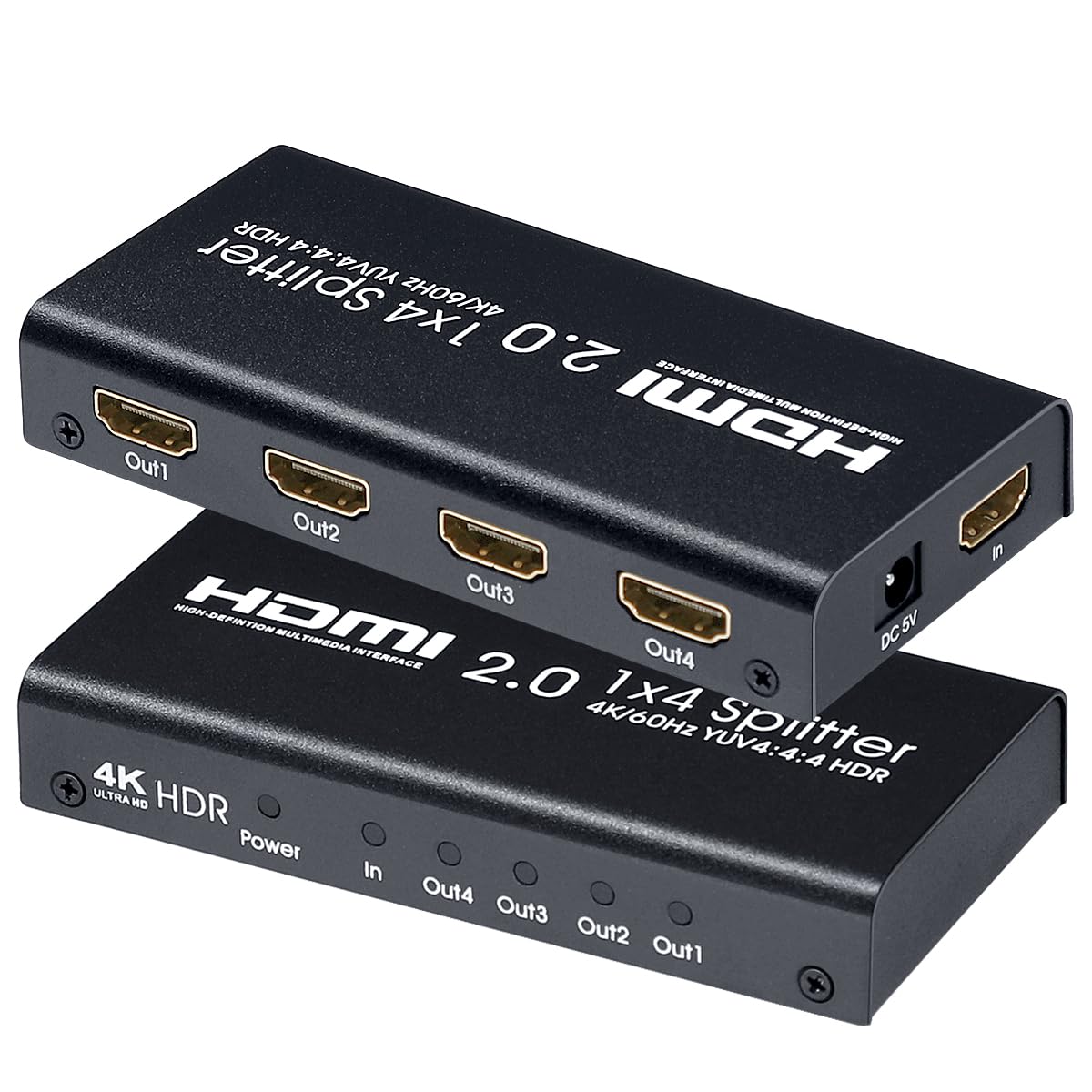 Amazon | ELEVIEW HDMI分配器 スプリッター 1入力4出力 4K/60Hz HDMI2