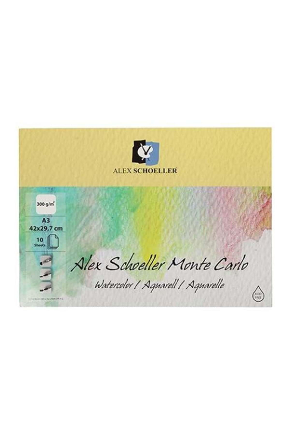 ALEX SCHOELLER A3 300 Gr MONTE CARLO SULU BOYA DEFTERİ 10'LU STANDART - 0210