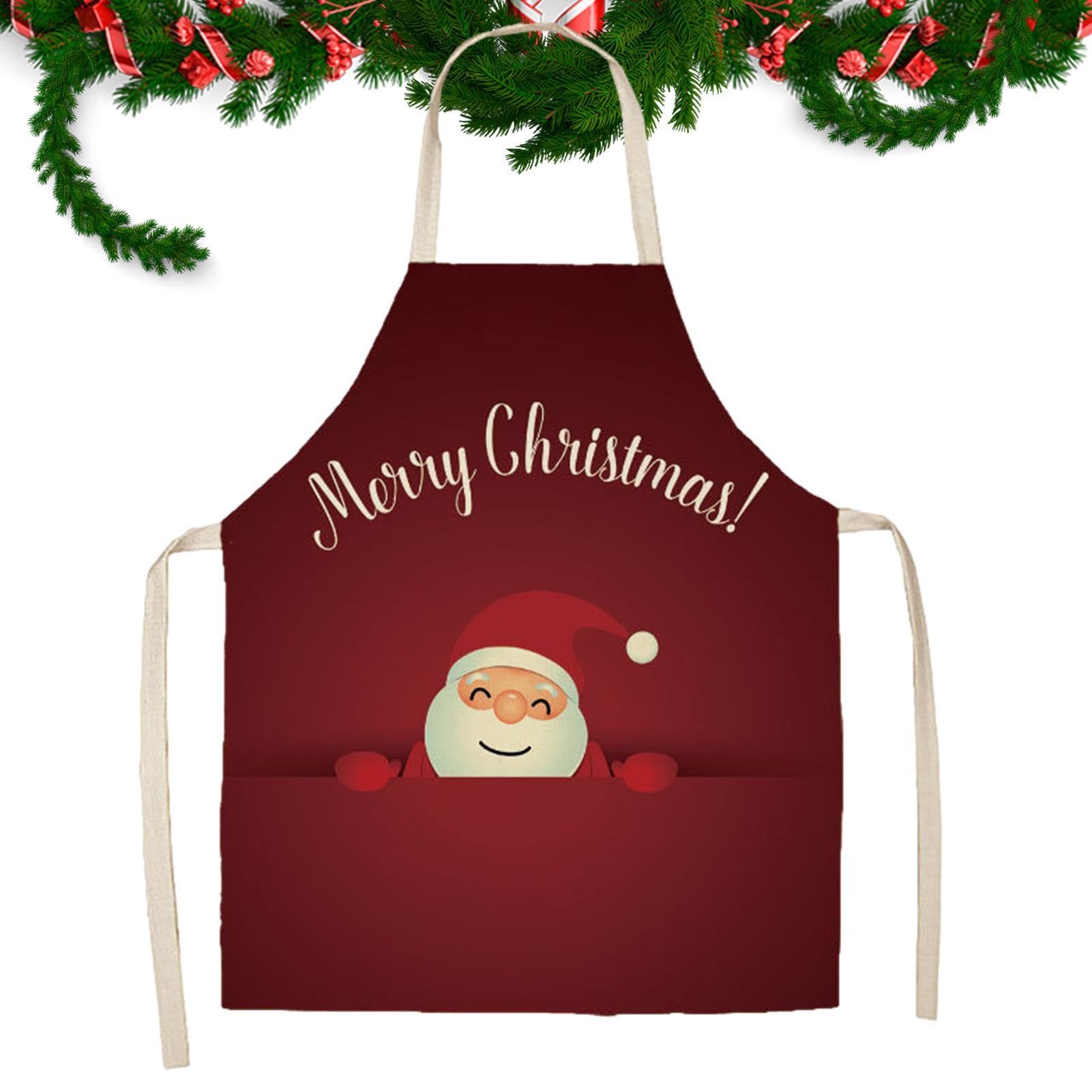 Delantal de Papá Noel para hombre – Delantales de Papá Noel para mujer | Delantales de Navidad para niños y adultos | Delantal de Navidad, delantales de Navidad para niños y adultos, suministros de