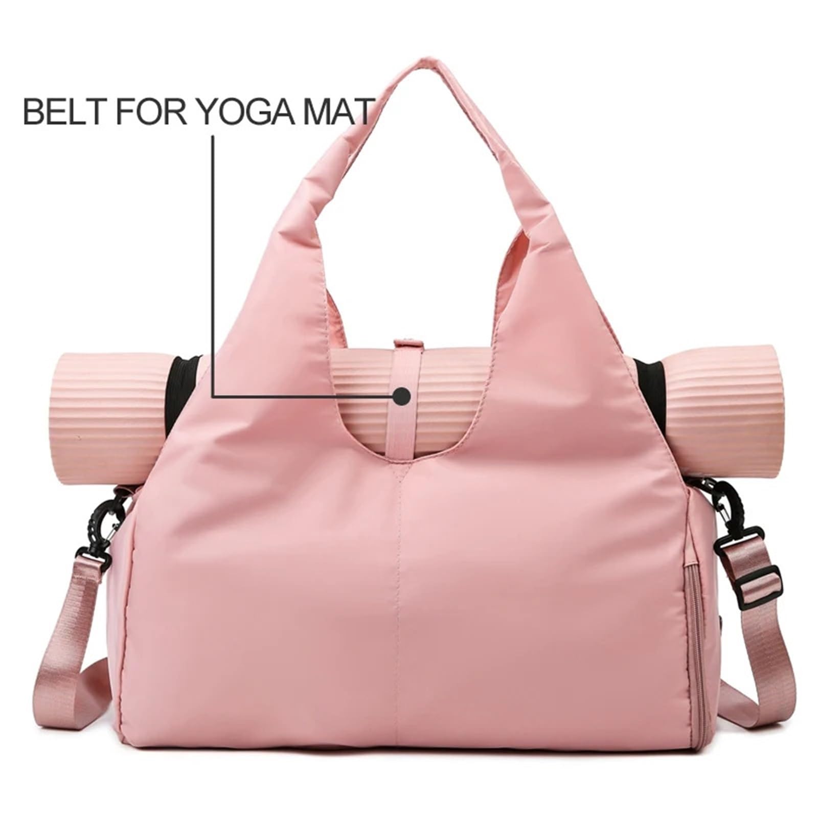 Sporttasche Women Large Capacity Travel Handbag Casual Multi Layer Pockets Shoulder Bag Girls Sports Yoga Luggage Storage Duffle Pack Tote(Purple)