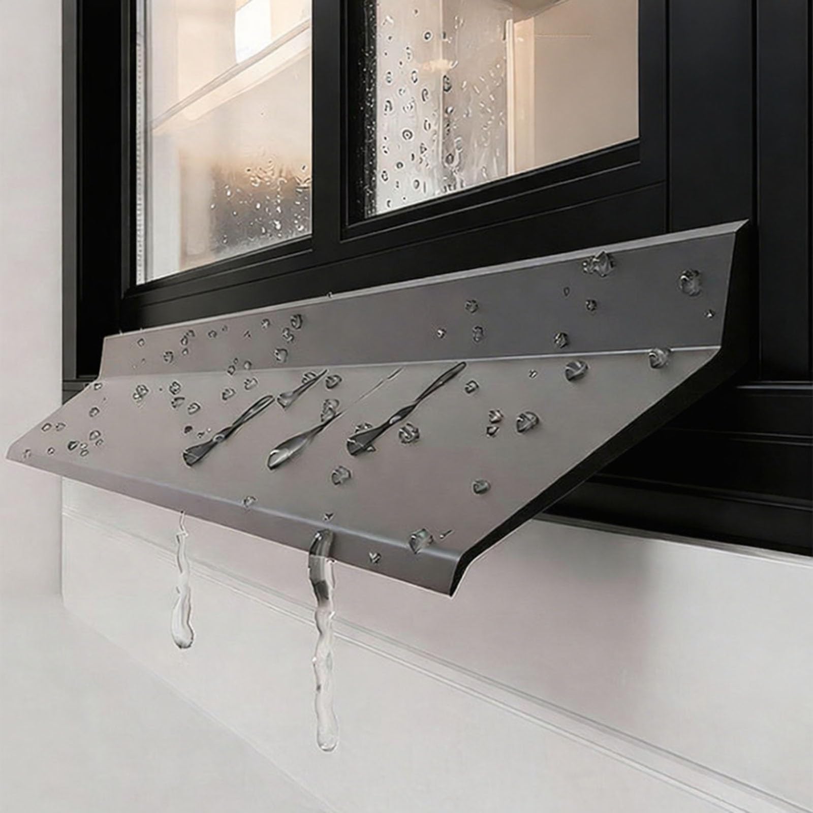 Déflecteur de pluie pour portes évite infiltrations façade 25m