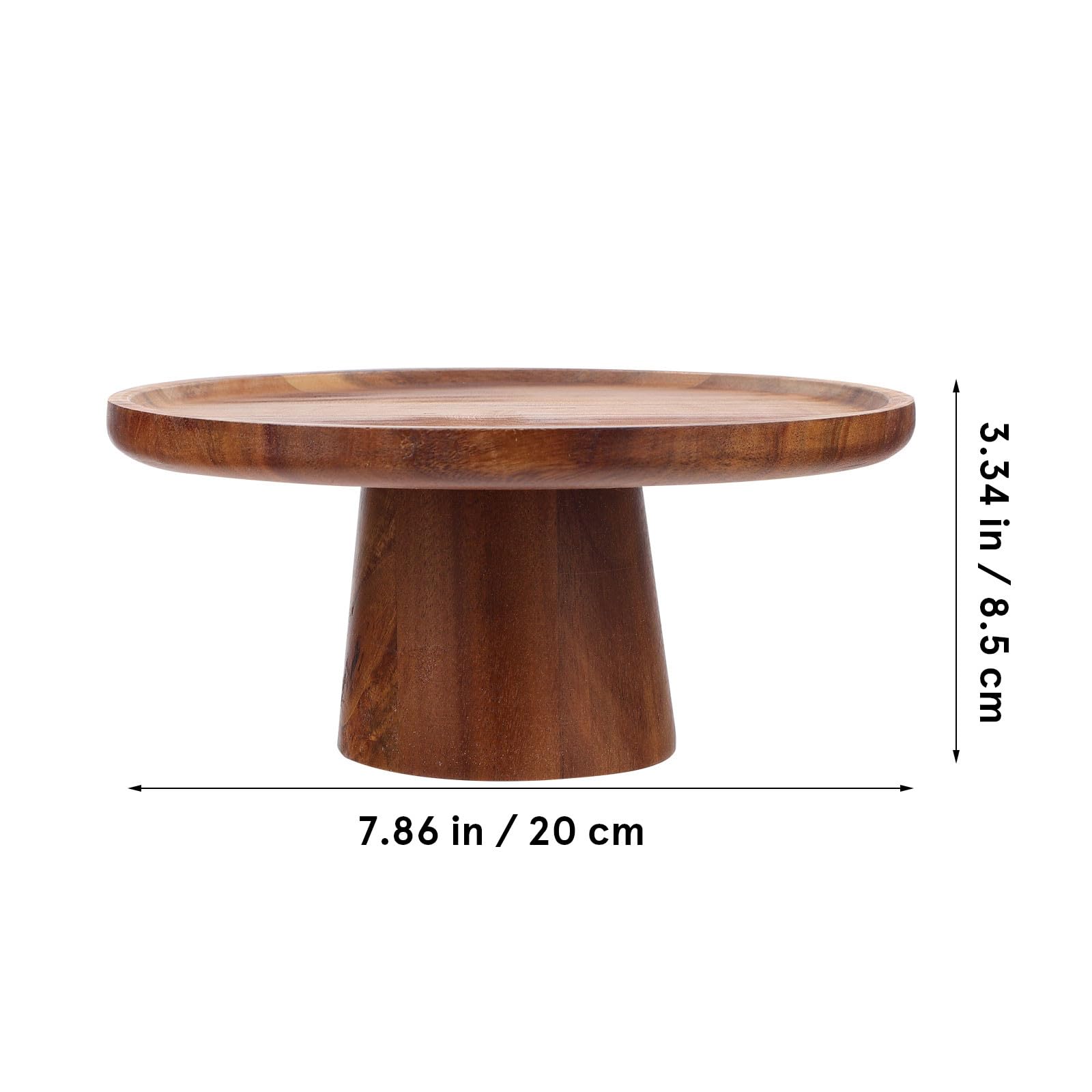 Uonlytech Présentoir à Gâteaux en Bois Rond, Support de Table pour Buffet Traiteur et Présentation de Layer Cakes