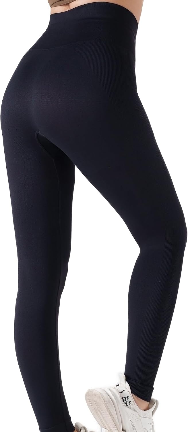 TOUSYEA High Waisted Compression Leggings for Women Tummy Control Yoga Pants Booty Lifting, Sculpting Seamless Workout Tights