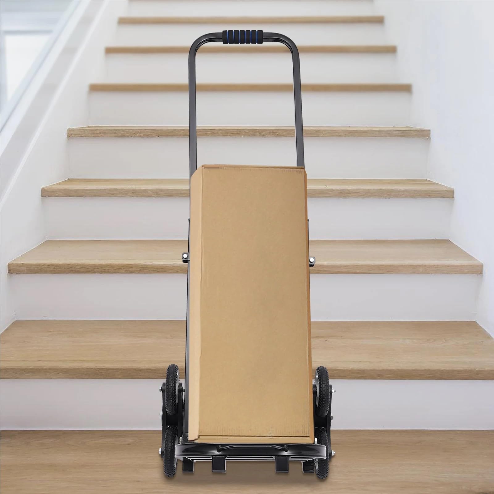 hogar Carretilla Carro de Transporte Carro para Subir escaleras, Escalador escaleras Plegable, carretillas Mano, Plataforma rodante para 8 Ruedas, Carrito utilitario para escaleras