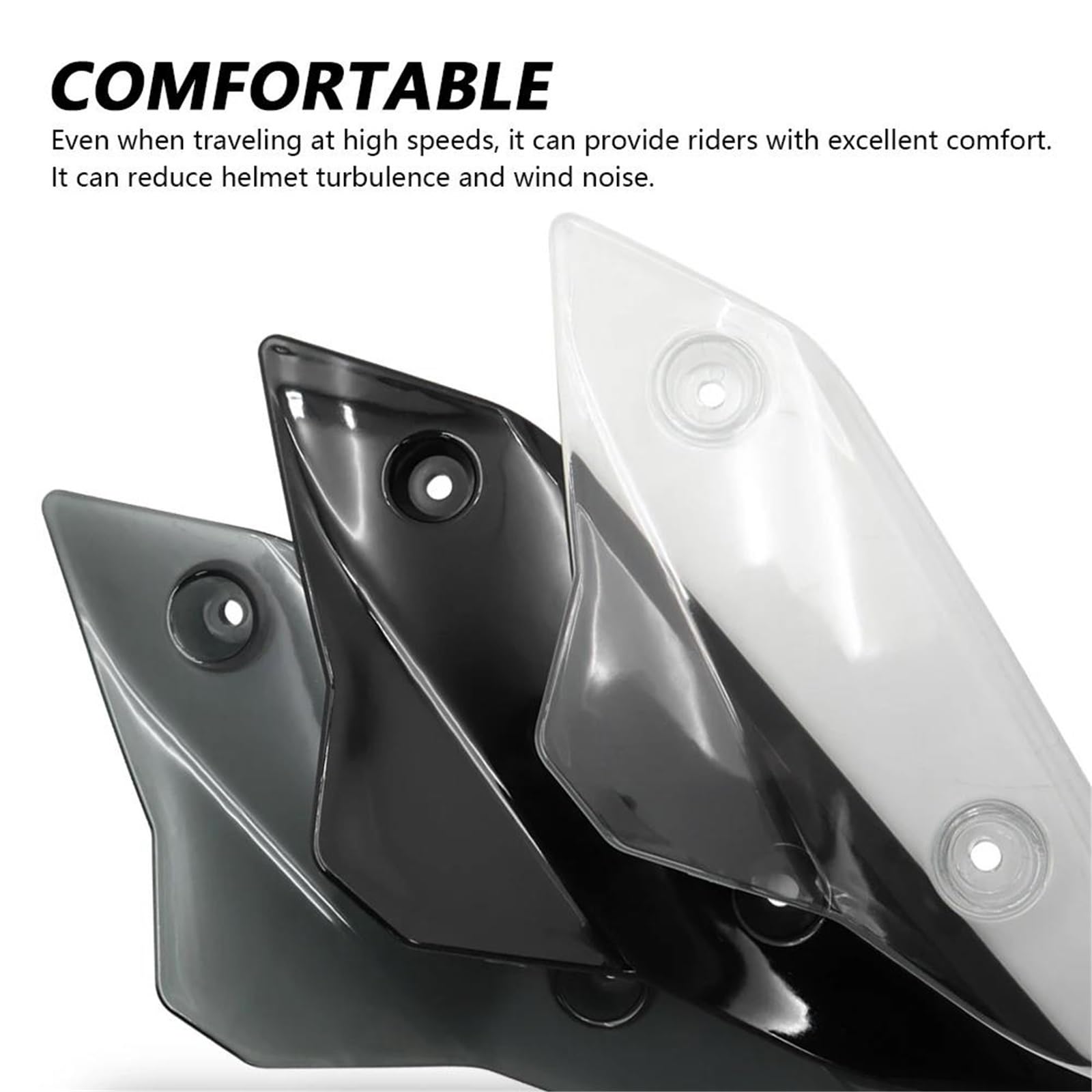 Panneau Protection Pare Brise Moto Déflecteurs D'aile Latérale pour XL750 pour Transalp pour E-Clutch 2026(Noir)