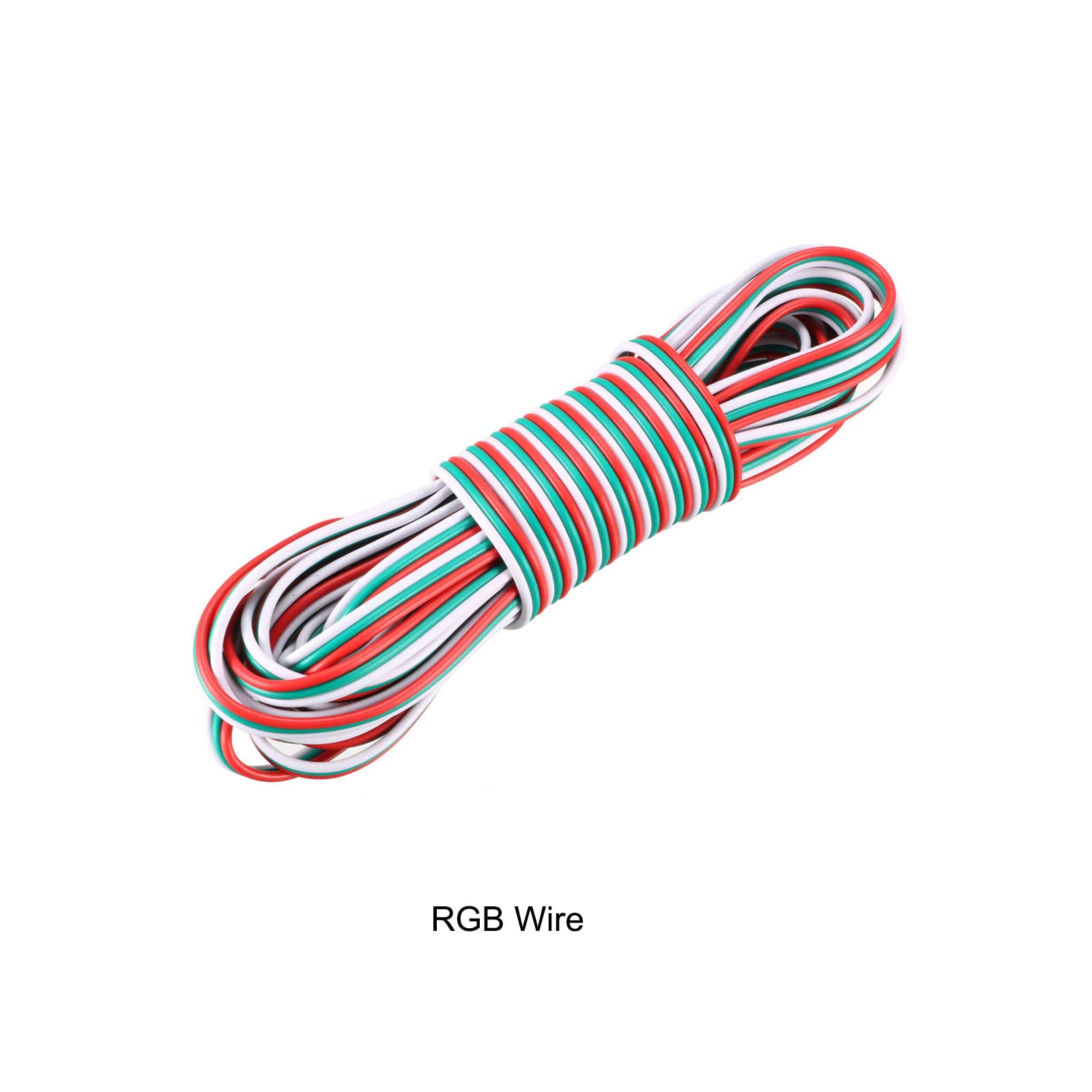 Rebower RGB Verlängerungskabel 10m – 22AWG, 2-polig, Schwarz/rot Für LED-Streifen & Elektronik