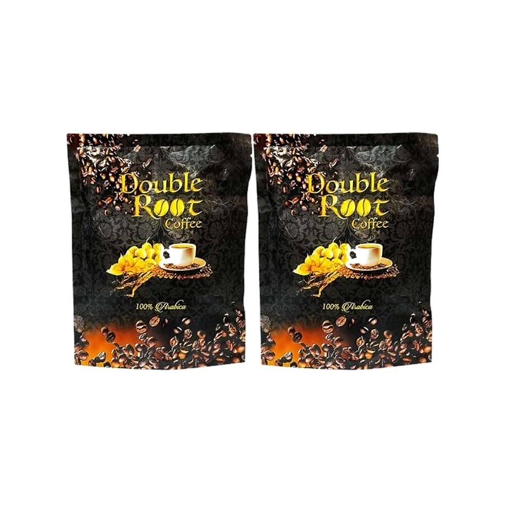 2 Packung Double Root Coffee Arabica Kaffee, 6 Beutel/Packung