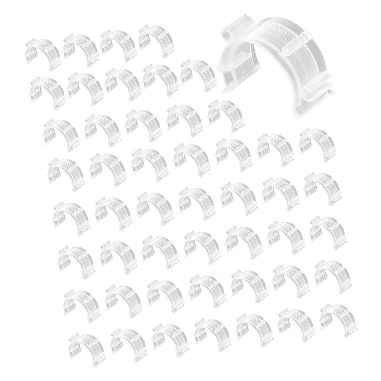 Kalttoy 50PCS Sewing Bobbin Organiser Clips Clear Bobbin Holder Clips for Sewing Machine Embroidery Thread Management Spool Organizers