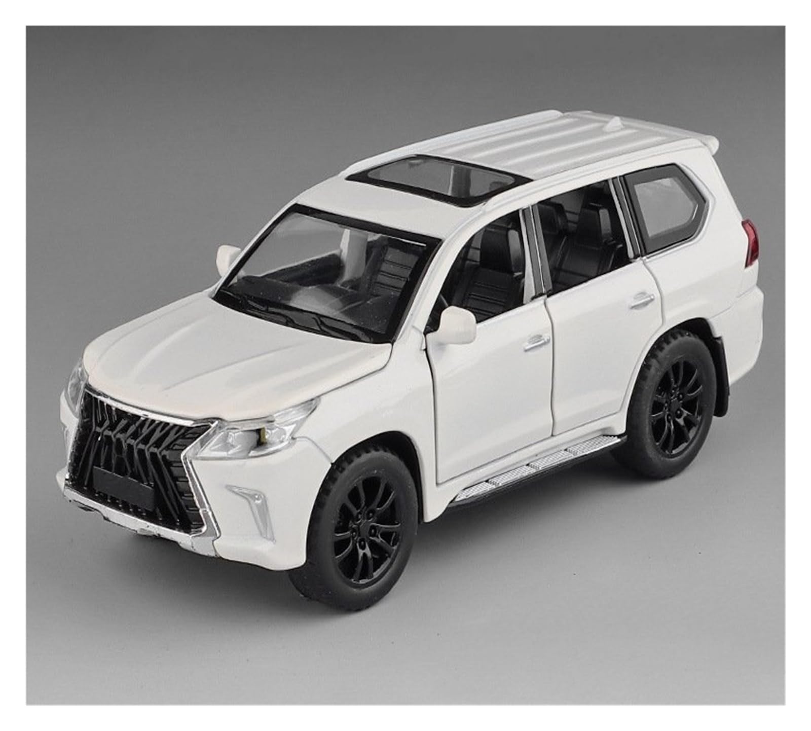 UIFCOG Die Cast Collectible Car Model 1:32 For Lexus LX570 Alloy Metal Diecast Model Car Collections(White)