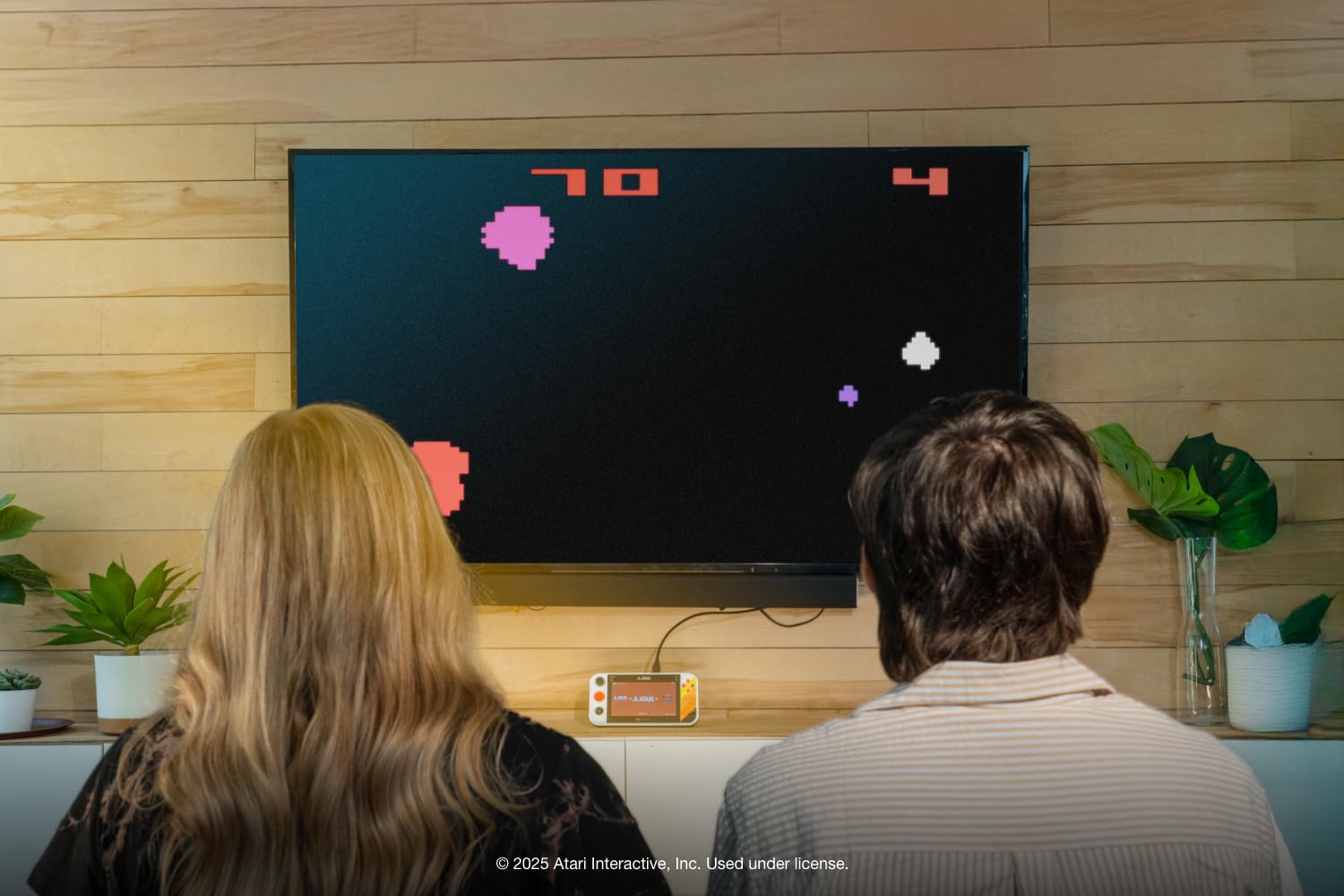 My Arcade Atari Gamestation Go: Rechargeable Battery, Over 200+ Preloaded Retro Video Games Including Pac-Man, Atari: Recharged, & Balls of Steel, WiFi,Smartglow, 7 inch Display,