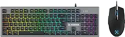 Kit Teclado + Mouse Gamer 6400 DPI Ranger RGB Rainbow Grafite Fortrek