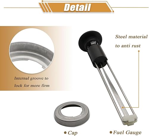 Miniatura 5 de Medidor de combustible Prairie - Medidor de combustible para tanque de combustible compatible con Kawasaki Bayou 220, 250, 300, 400, KLF220, KLF250,