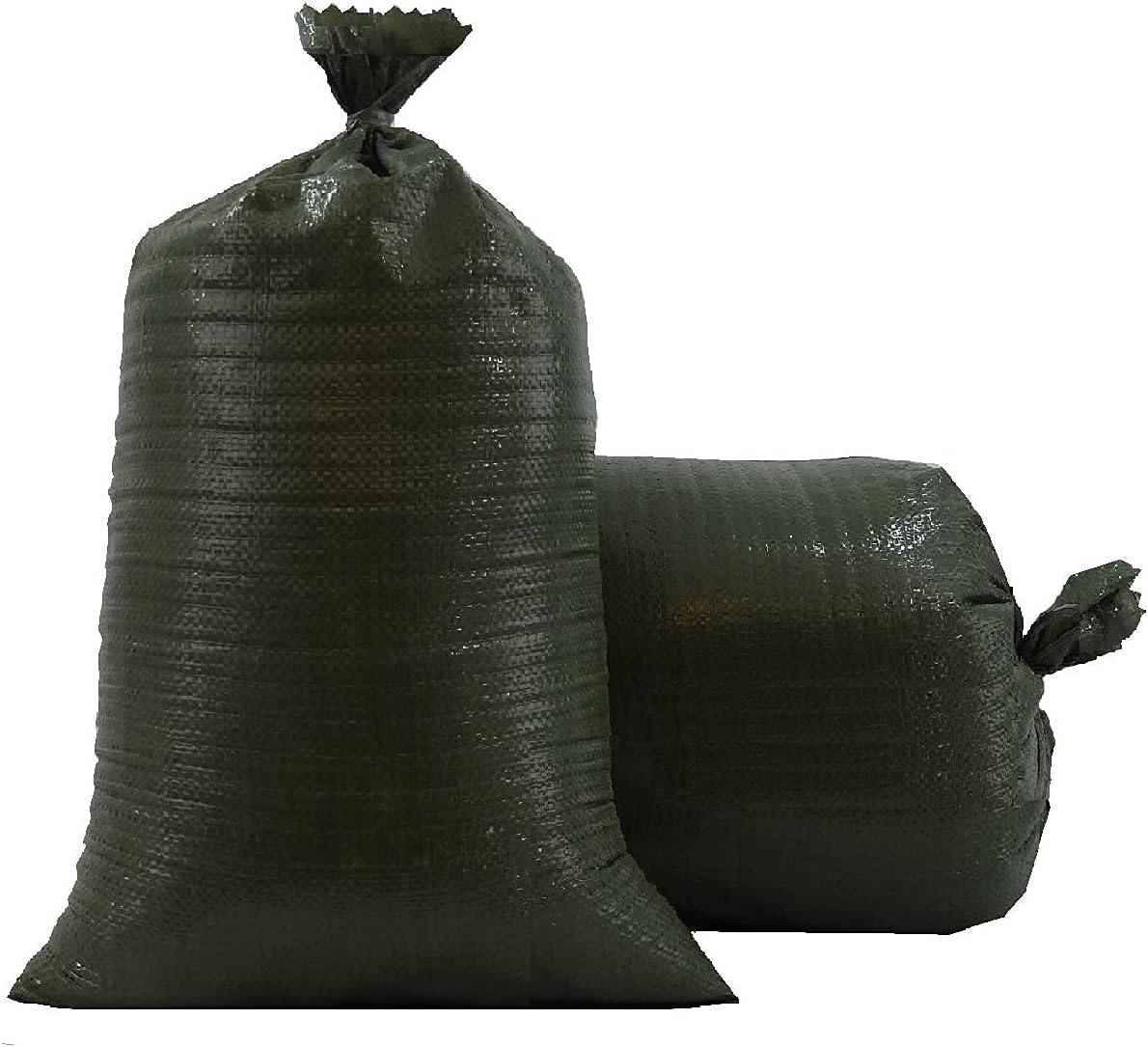 UpNorth Sandbags - Empty Woven Polypropylene Sand Bags w/Ties, w/UV Protection; size: 14" x 26", color: Military Green, Qty of 10 : Electronics