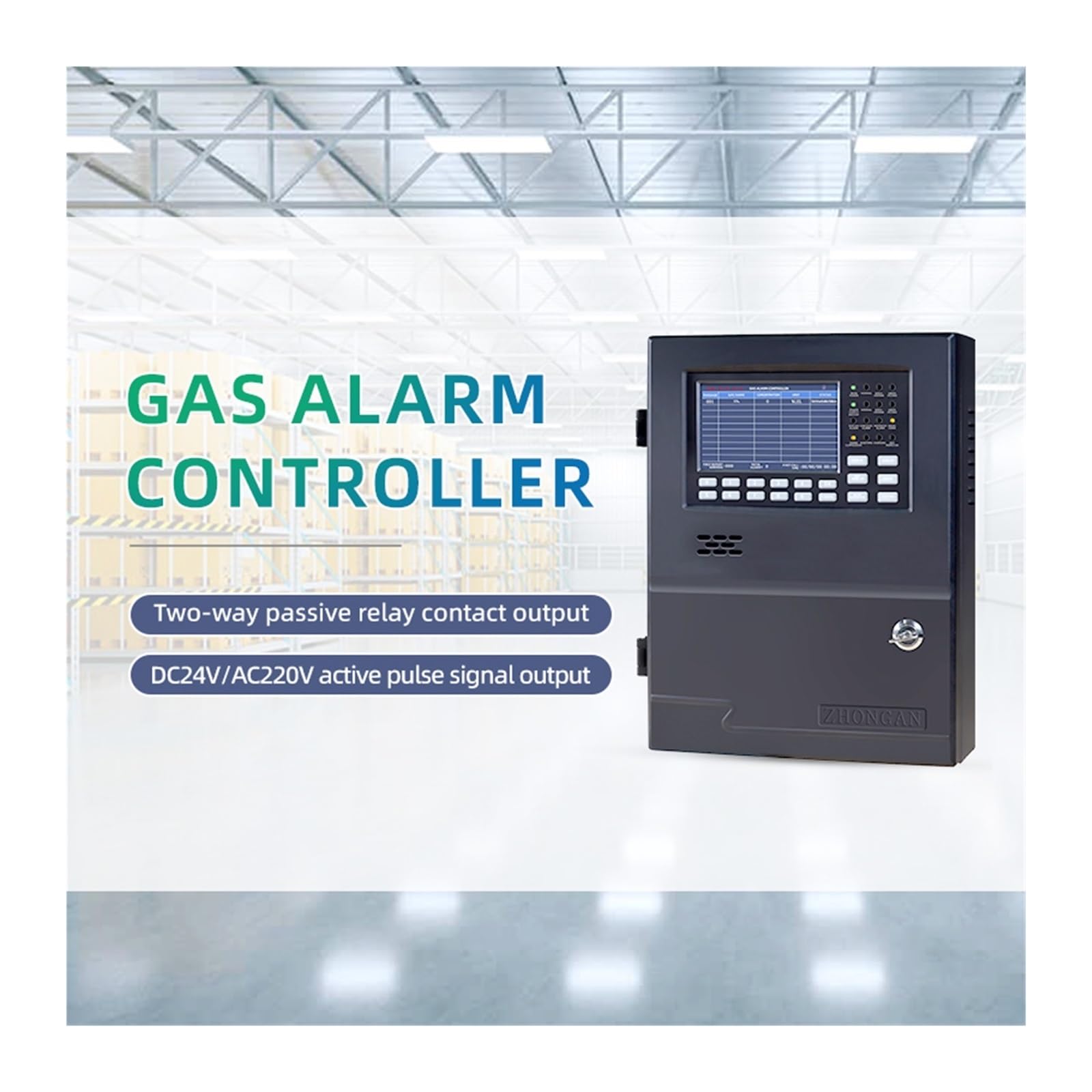 Rilevatore di Gas, Allarme sonoro e luminoso del bus host del controller multifunzionale dell'allarme del gas for il monitoraggio dell'ambiente agricolo