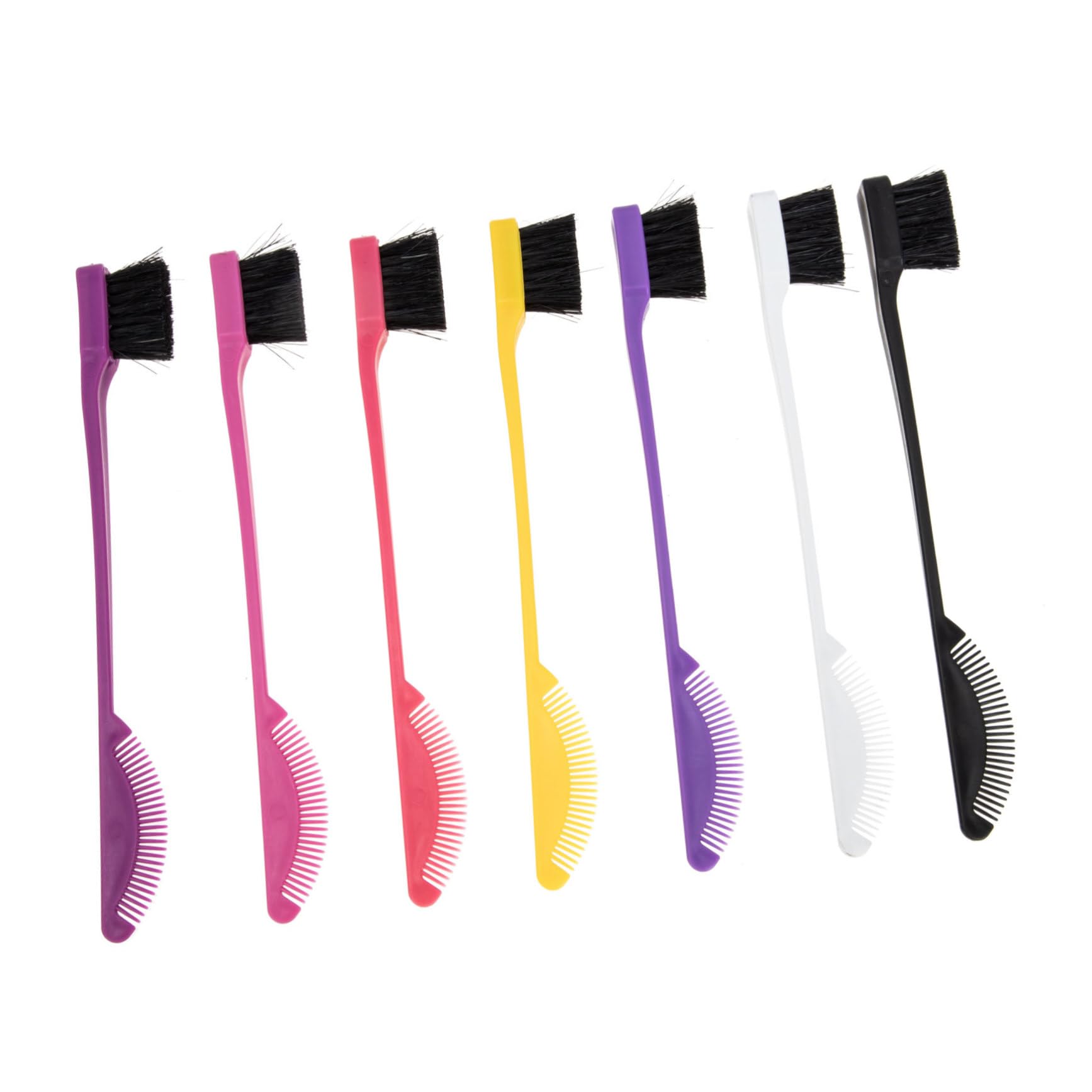 IWOWHERO Professional Brush Set 7pcs Hair Brush for Lash Brow Grooming Easy to Use