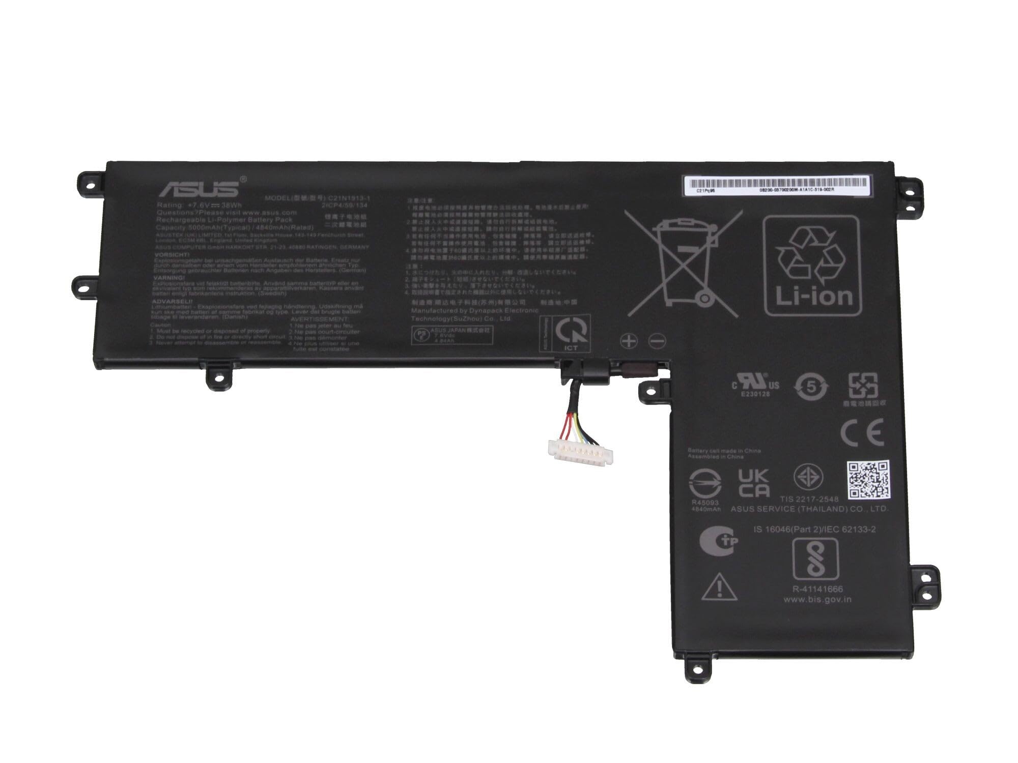 Asus C21N1913 Original Batterie 38Wh